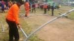 Proses Pembangunan Tenda Pengunsi oelh Sai Rescue