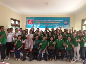 Peserta Pelatihan karyawan BPR Jero Anom di Pujungan Bali 