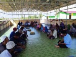 Syukuran Bersama Warga dan Pengurus Desa Petobo di Gedung Serba Guna Huntara